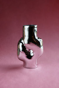 vase, chrome, fleurs, hkliving, déco, home