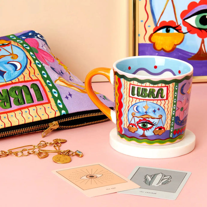 balance, libra, astrologie, zodiaque, mug, tasse, café
