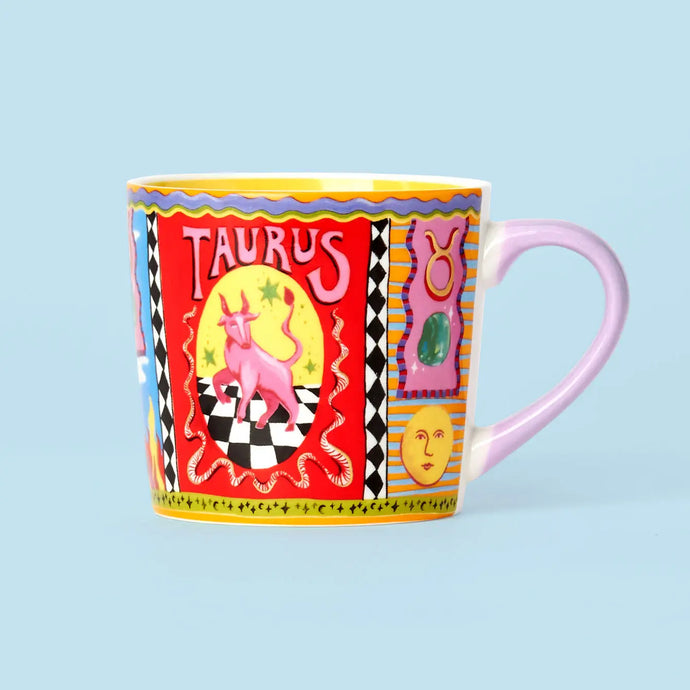 mug, taureau, zodiaque, tasse, café 