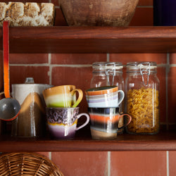 70s ceramics : cappuccino mugs, solid (set of 4)