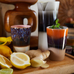 70s ceramics : tea mugs, dusk (set of 2)