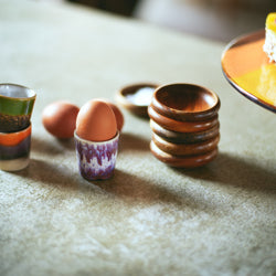 70s ceramics : egg cups, island (set of 4)