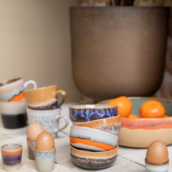 70s ceramics : tapas bowls, crystal (set of 4)