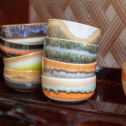 70s ceramics : dessert bowls, reef (set of 4)