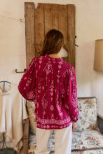 Charger l'image dans la galerie, Blouse Bree imprimé rhubarbe
