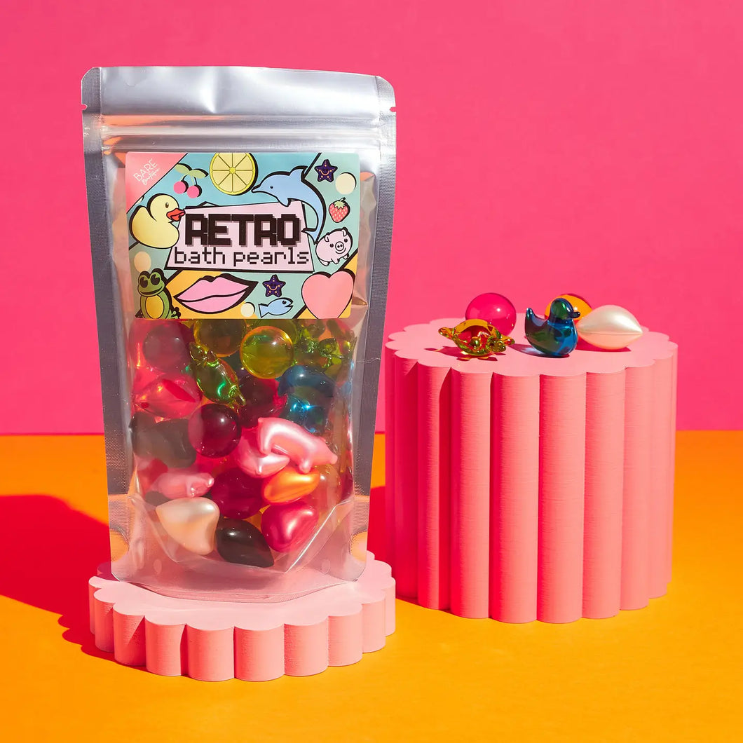 Lot de 30 perles de bain - Retro