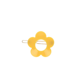 Pince clip fleur jaune