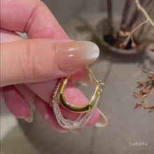 Charger l'image dans la galerie, Boucles d'oreilles mixe drap
