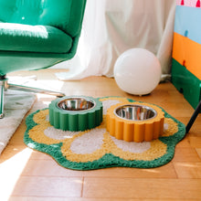 Charger l'image dans la galerie, Gamelle pour chien en forme de marguerite - Small vert
