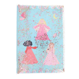 Cahier à paillettes liquide princesse