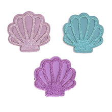 Charger l&#39;image dans la galerie, Lot de 3 barrettes coquillages à paillettes
