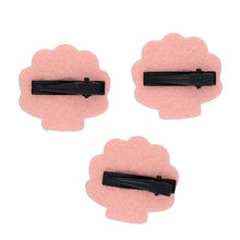 Charger l&#39;image dans la galerie, Lot de 3 barrettes coquillages à paillettes
