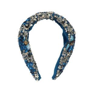 Serre-tête à sequins fleurs