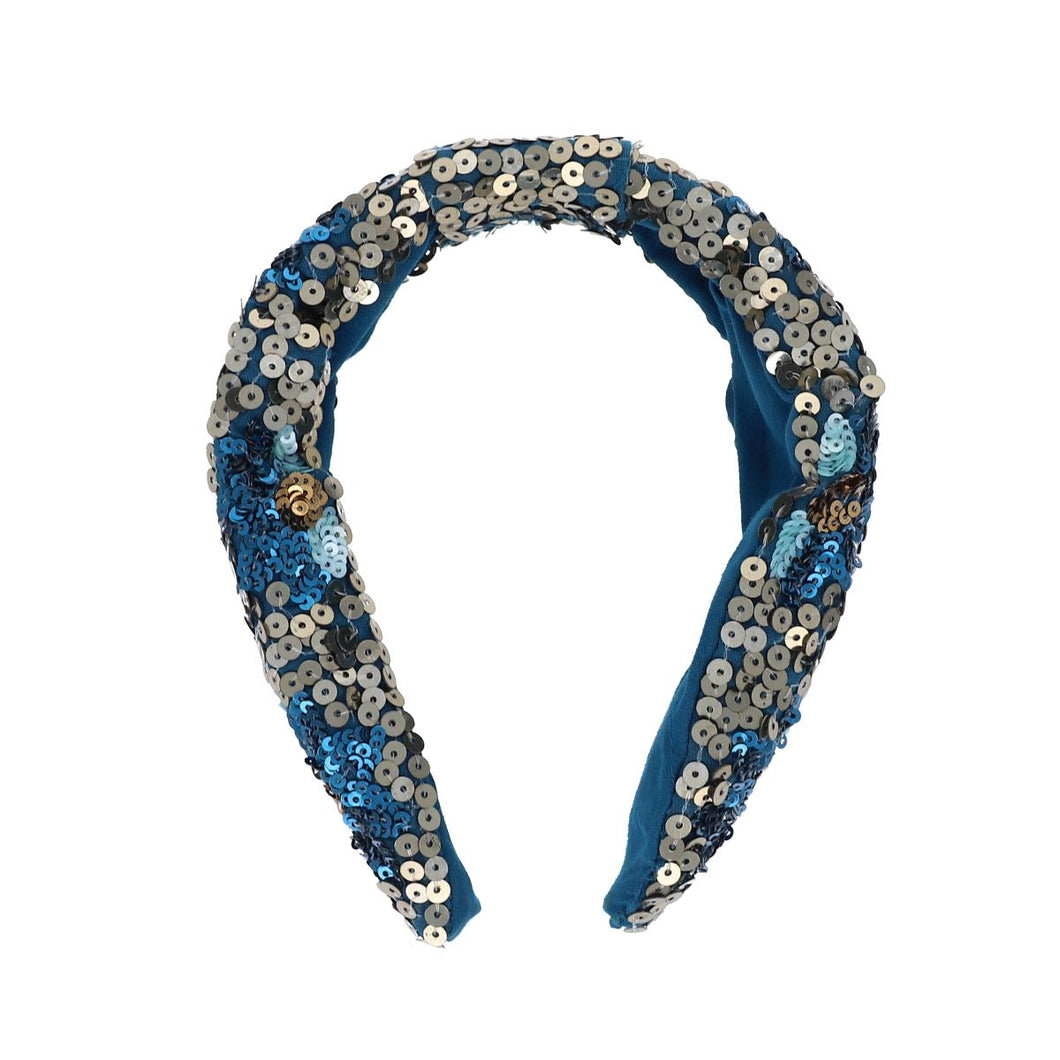 Serre-tête à sequins fleurs