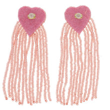 Charger l'image dans la galerie, Boucles d'oreilles en perles coeur

