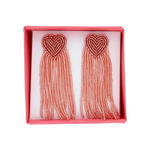 Charger l'image dans la galerie, Boucles d'oreilles en perles coeur
