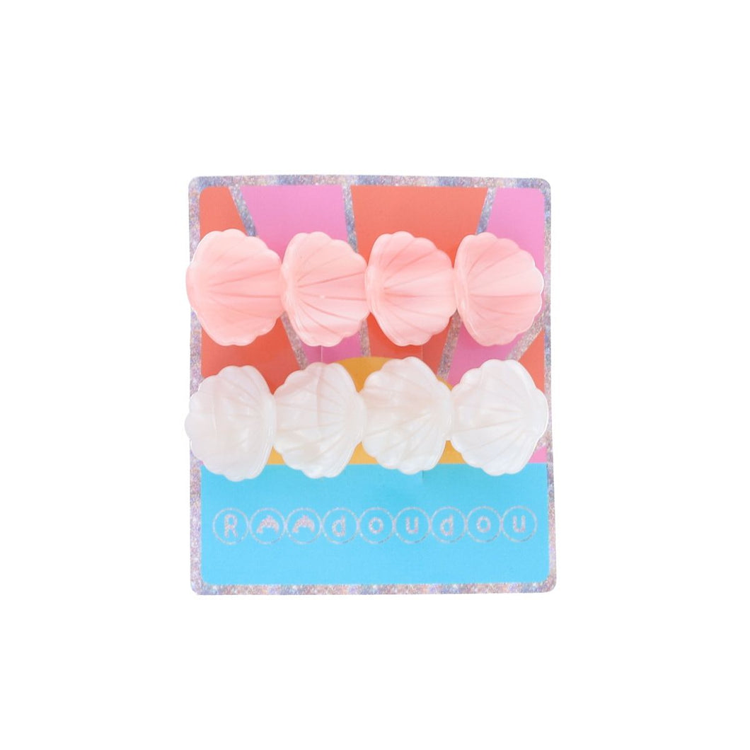 Lot de 2 barrettes cheveux coquillages