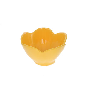 Bol en mélamine fleur jaune