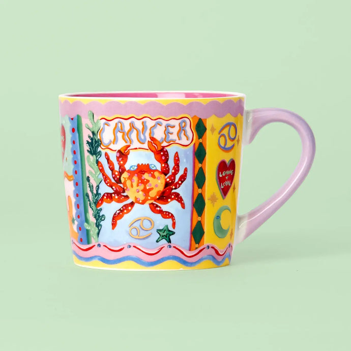 cancer, astrologie, zodiaque, tasse, mug, café