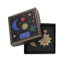 Charger l'image dans la galerie, Boucles d'oreilles en perles lune et soleil
