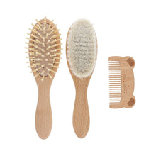 Charger l'image dans la galerie, Coffret brosse et peigne en bois pour bébé
