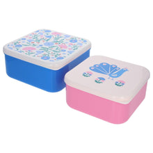 Charger l'image dans la galerie, Lot de 2 boîtes à goûter paon
