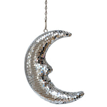 Charger l'image dans la galerie, Lune à facettes à suspendre argent
