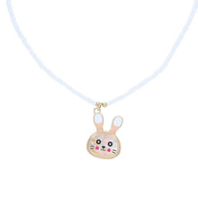 Charger l'image dans la galerie, Collier de perles lapin blanc

