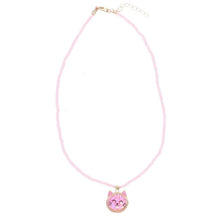 Charger l'image dans la galerie, Collier de perles chat rose
