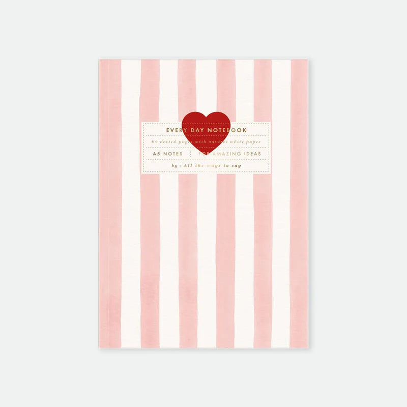 Notebook A5 - Pink Stripes