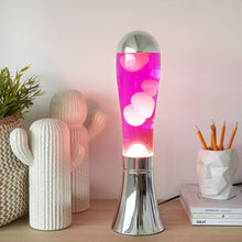 Charger l'image dans la galerie, Lampe lave magma silver/pink
