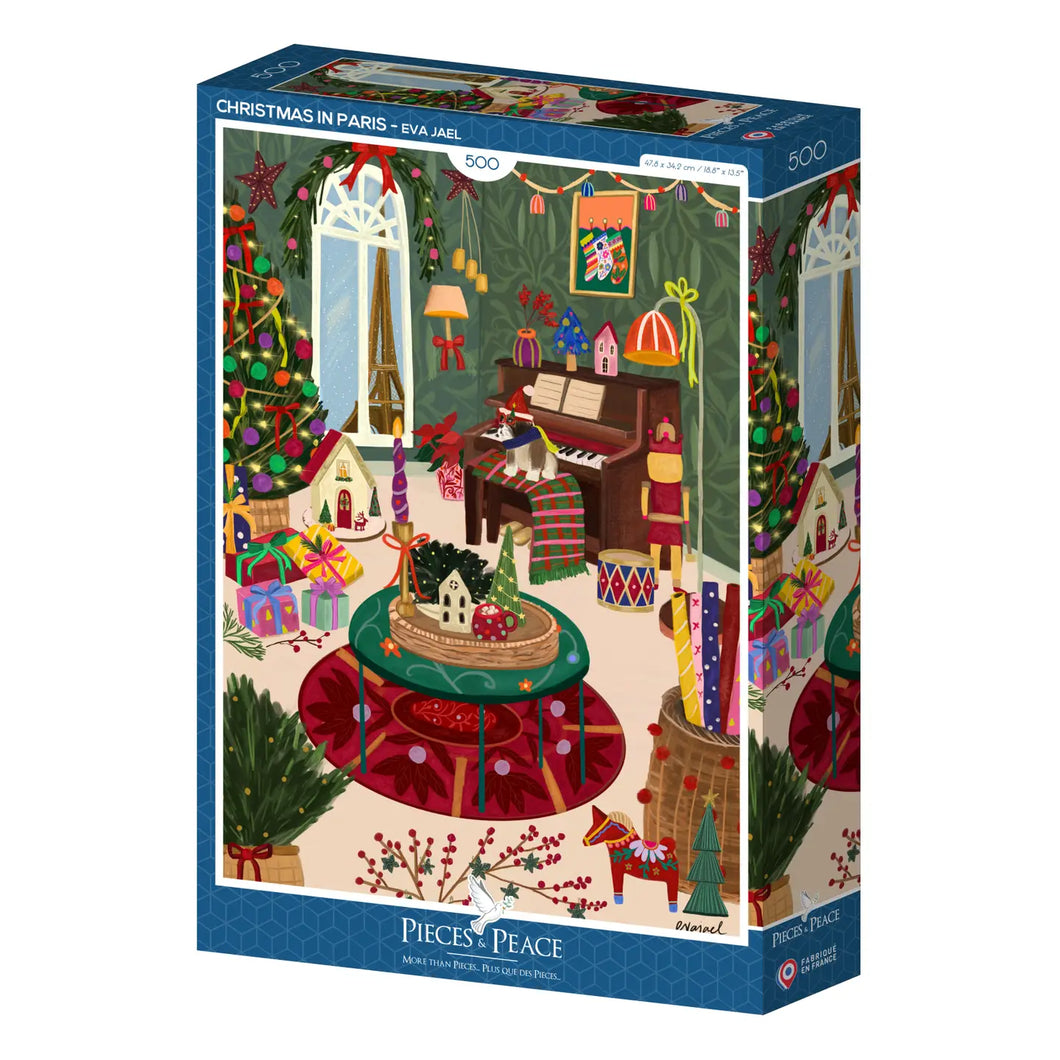 puzzle, 500, pièces, noel, escalier, peace, green, terra, lille, tournai, mons, courtrai