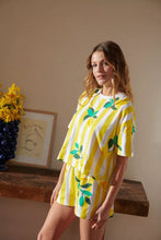 Charger l'image dans la galerie, Pyjama - Citrons rayures jaunes
