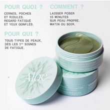 Charger l'image dans la galerie, Patchs anti-cernes yeux hydrogel à l'aloe vera et collagène
