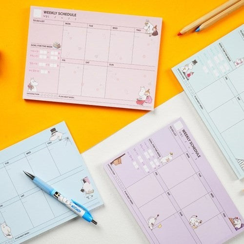 Bloc-notes agenda hebdomadaire Moomin