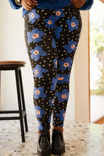 Charger l'image dans la galerie, Legging en coton - Atlas bleu
