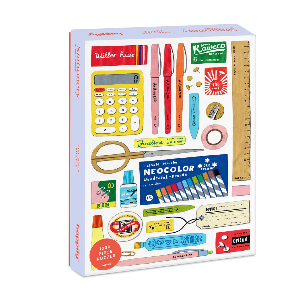 puzzle-stationery-1000 pièces-loisir-adulte-happily