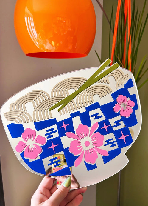miroir, ramen, noodle,cadeau, déco, maison, tournai, lille, courtrai, bruxelle, shopping, online, green, terra, printed, weird