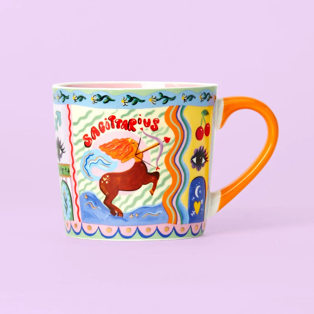 sagittaire, sagittarius, café, tasse, mug, astrologie, zodiaque