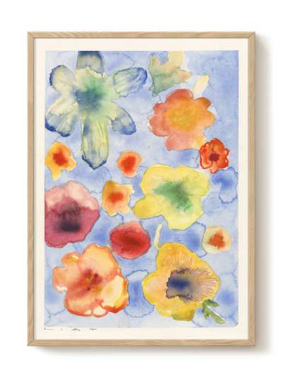 Affiche Liat Greenberg - Floating Flowers