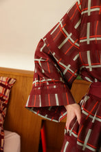 Charger l'image dans la galerie, Kimono Kima - Tartan taupe
