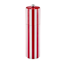 Charger l&#39;image dans la galerie, Moulin à sel ou à poivre Burgundy Striped rouge et blanc
