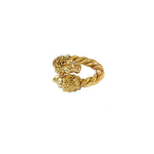 Bague Aya torsadé lion