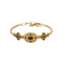 Charger l&#39;image dans la galerie, bracelet, sissi, la2l, bijoux, laiton, or, pierres, cadeau, green, terra, bruxelles, tournai, courtrai, lille, théra
