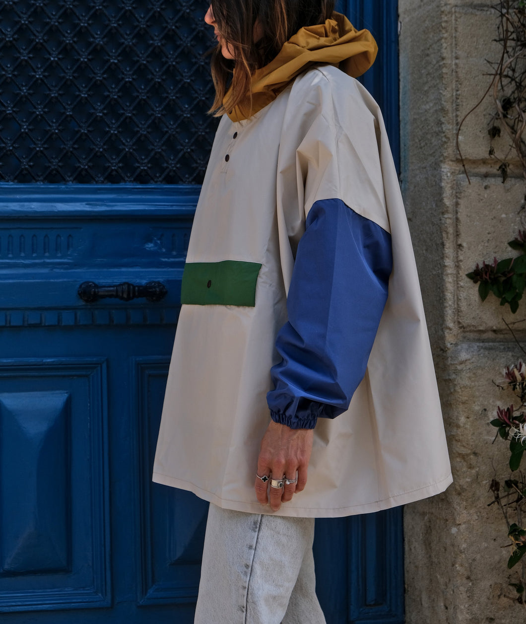 Poncho long ou court Old school - Adulte