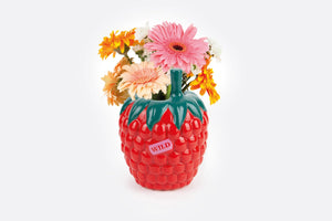 Farmers' Market Raspberry Vase