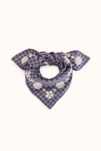 Charger l'image dans la galerie, Small foulard Fayara - Khadi saphir
