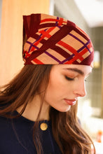Charger l'image dans la galerie, Small foulard Dupitta - Tartan fossil
