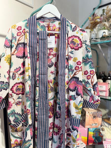 Kimono long Mandu fleurs vintage