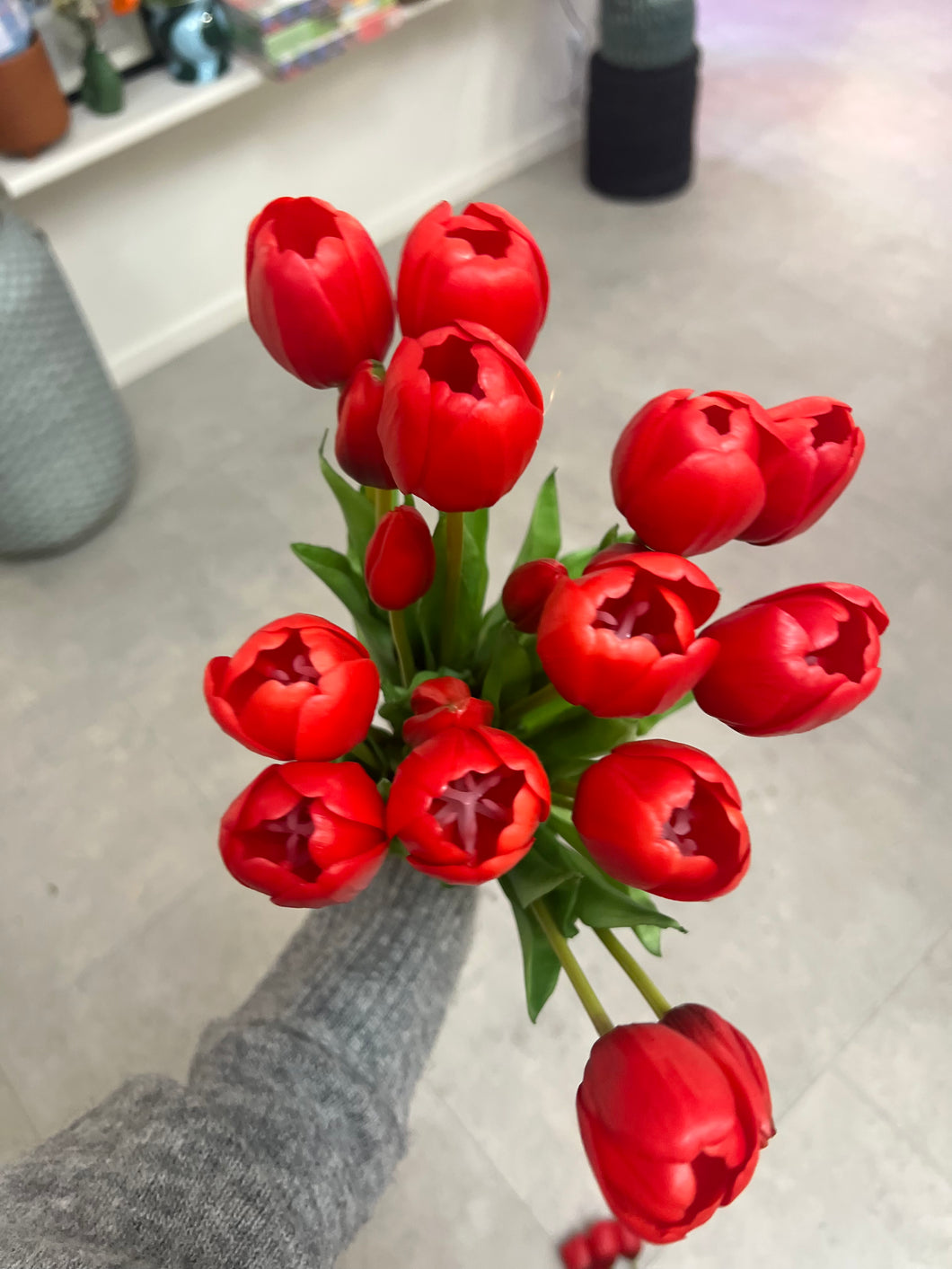 Tulipes par 5  : Rouge